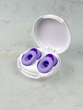 NEW Loop Quiet 2 Earplugs Violet with Carrying Case Noise Reduction
